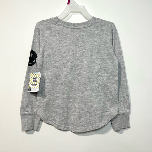 NEW Smiley World Grey Long Sleeve Shirt (size XS, S & L) - Picture 2 of 10
